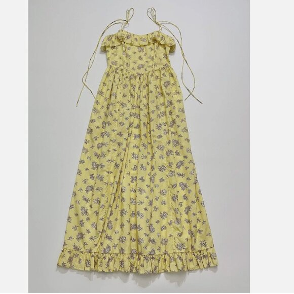 Doen Yellow Wendelin Midi Dress - Picture 12 of 13